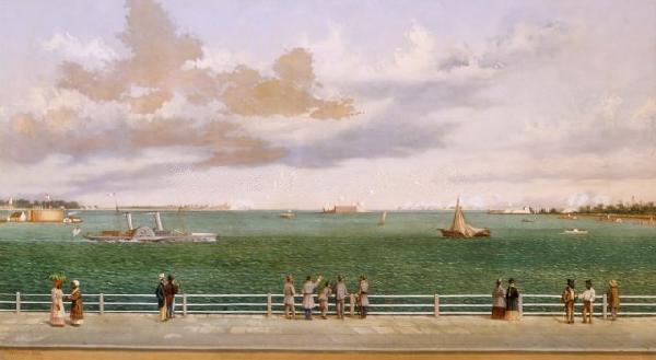William Aiken Walker Charleston Harbor oil painting image